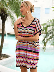 Angel Wings Rainbow V-Neck Dress