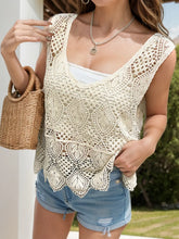 Front view of cream cutout wide strap cover-up