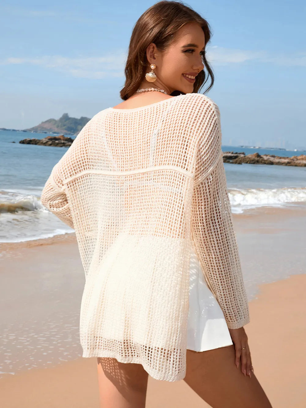 openwork-slit-boat-neck-long-sleeve-cover-up-in-cream-back-view